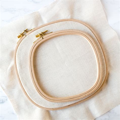 Premium Hard Wood Embroidery Hoops - Square - Stitched Modern