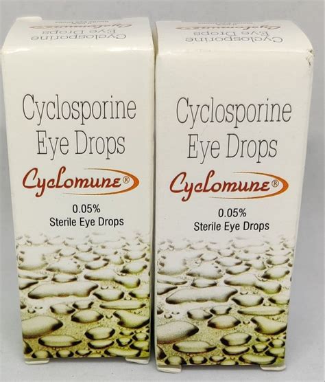 cyclomune Cyclosporine Eye Drops, Treatment: Inflammation And Itching, Packaging Type: Bottle at ...