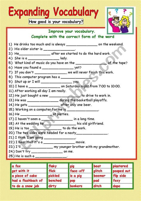 Expanding Expressions Worksheets