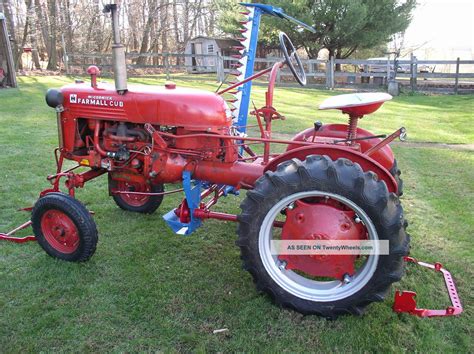 1949 Farmall Cub Tractor With Implements