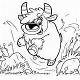 Yak Coloring Page A Delightful For Kids sketch template