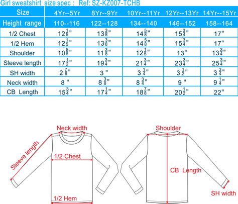 size charts for kid's clothes, children's clothing sizes, kids & baby size charts, baby pyjamas ...