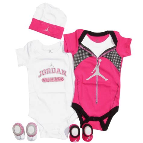 Nike Jordan Baby 5 piece Set in Pink | Free Shipping on All Orders ...