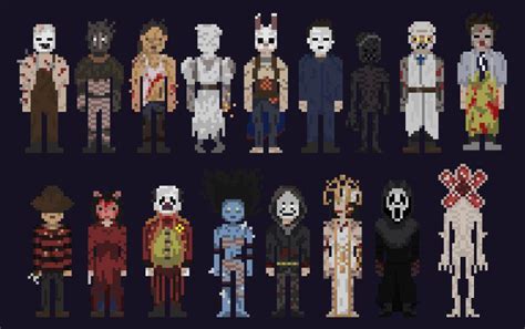 I made all of the killers as pixel art : r/deadbydaylight