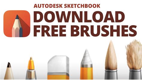 Autodesk Sketchbook Tutorial - How To Download Free Brushes - YouTube