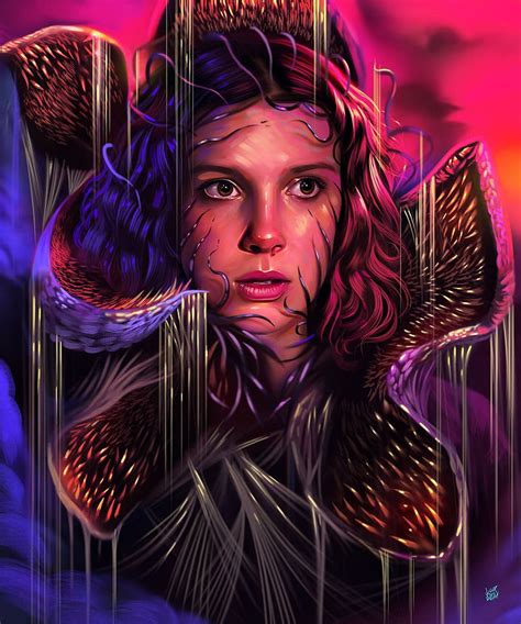 1366x768px, 720P free download | Stranger things, demogorgon, digital art, eleven, girl, hair ...