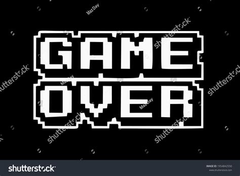 Writing Game Over Pixel Style Stock Vector (Royalty Free) 1954842550 | Shutterstock