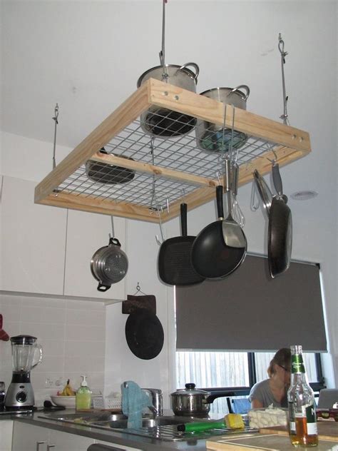 31 Example Pot Hanging Rack Ideas - Lodi Kitchen