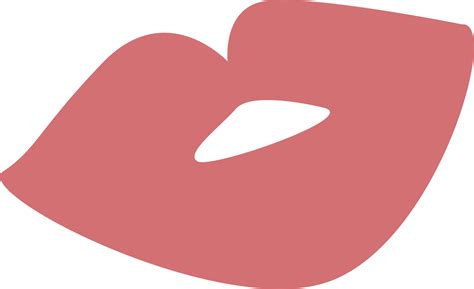 Simple Pink lips 15266691 PNG