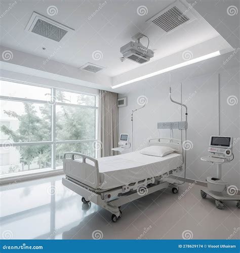 Hospital Recovery Room with Beds,Modern Luxury Hospital Room,AI ...