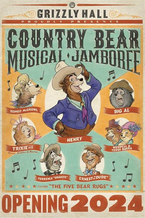 New Country Bear Jamboree Show Featuring Disney Songs Coming to Magic ...