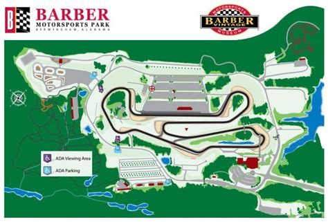 Facility Map | Barber Motorsports Park | Birmingham, AL