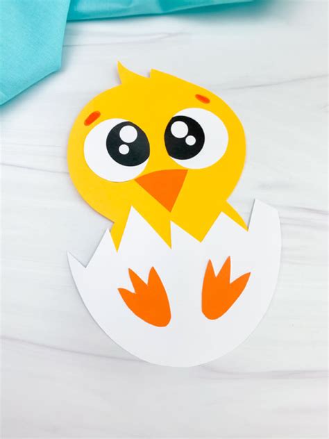 Hatching Chick Craft For Kids [Free Template]