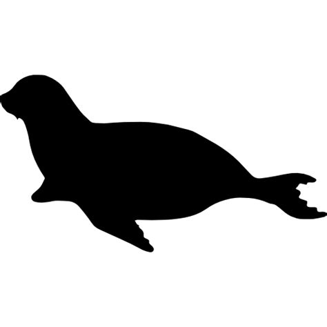 Sea Lion Mammal Animal Shape free vector icons designed by Freepik | Animal silhouette, Mammals ...