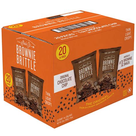 Chocolate Chip Brownie Brittle - 1oz (Pack of 20)