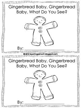 Gingerbread Baby mini-book by Teaching's a Hoot by Nicole Johnson