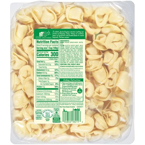 Buitoni 3 Cheese Tortellini Nutrition Facts - Nutrition Pics