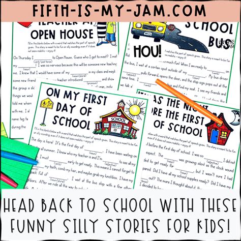 Head Back to School With These Funny Silly Stories for Kids - Fifth is My Jam