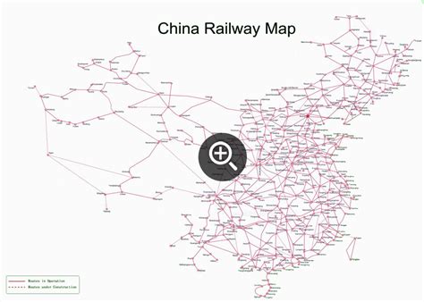 China Railway Maps, 2024 Train Map of High Speed Rail, PDF Download