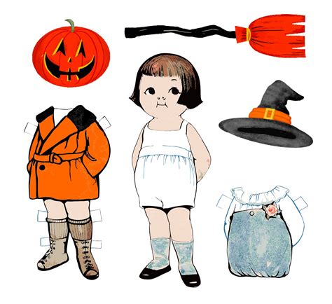 Best Free Printable Halloween Paper Dolls Printablee Com | My XXX Hot Girl