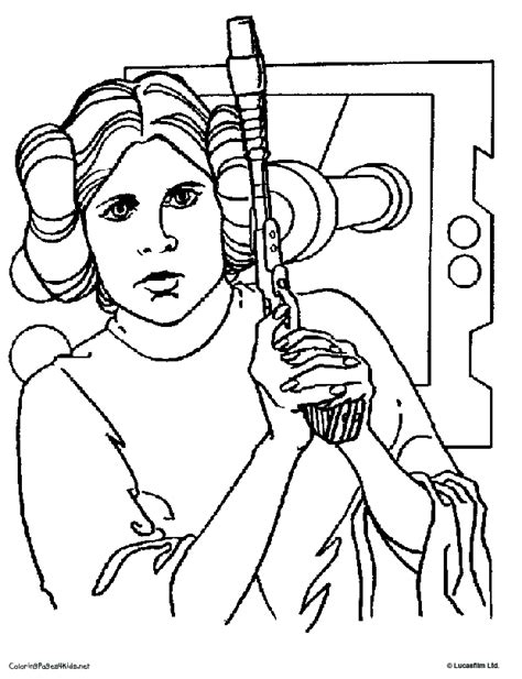 Star Wars Coloring Pages Leia - vrogue.co