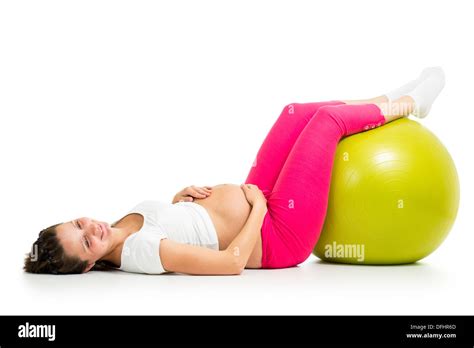 Pregnant exercise ball hi-res stock photography and images - Alamy