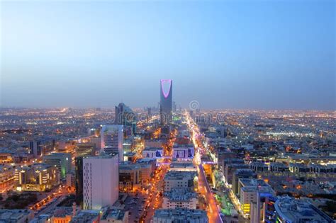 Riyadh Skyline Night View #7 Stock Image - Image of buildings, capital ...