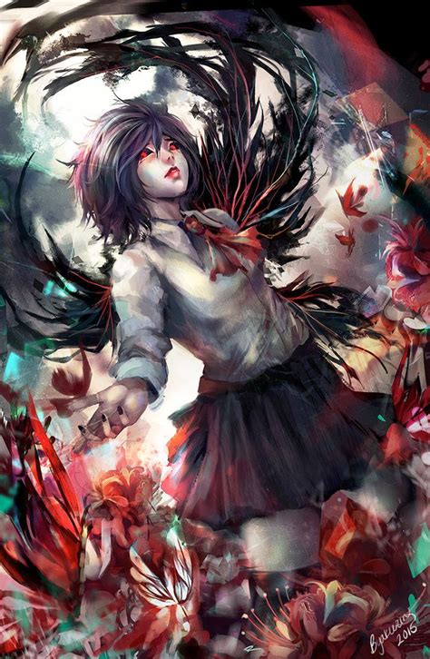 Finished painting our princess, Touka~ - Tokyo Ghoul belongs to Sui Ishida - Art by Byakurin ...