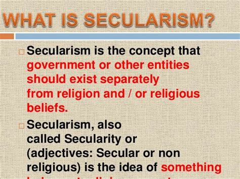 UNDERSTANDING SECULARISM