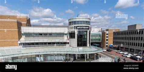 Entrance to the Westquay shopping Centre, Southampton City Centre ...