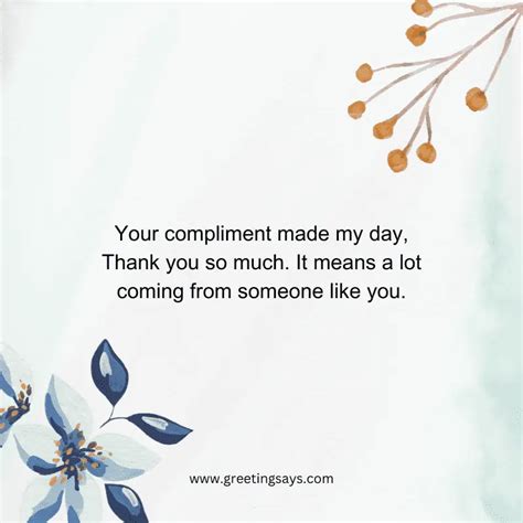 50+ Thank You for a Compliment Messages and Quotes - Greeting Says