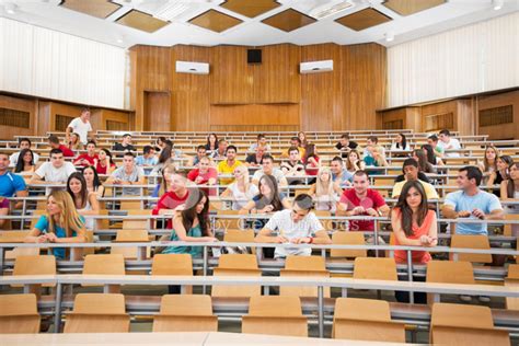 Large Group Of Students At Lecture Hall. Stock Photo | Royalty-Free ...