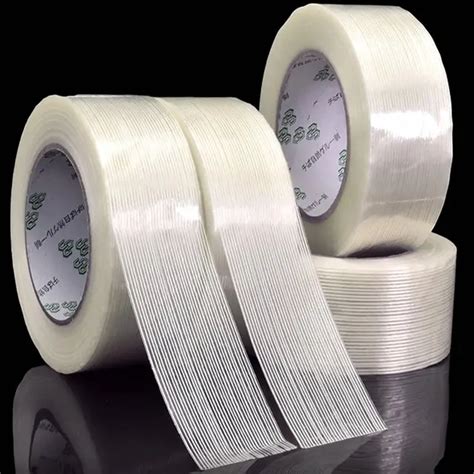 1pcs 50M fiber tape strong glass fiber tape high temperature resistant non marking single side ...