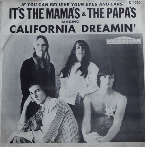 The Mamas & The Papas - California Dreamin' (Vinyl, 7", 45 RPM, Single, Promo) | Discogs