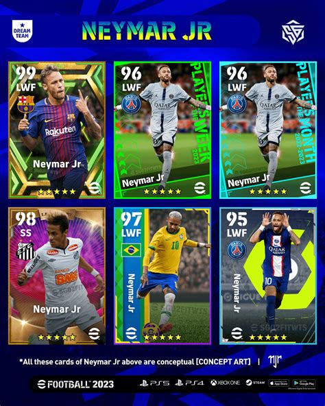 eFootball™ 2023 Conceptual Card Arts of Neymar Jr 🇧🇷 : r/pesmobile