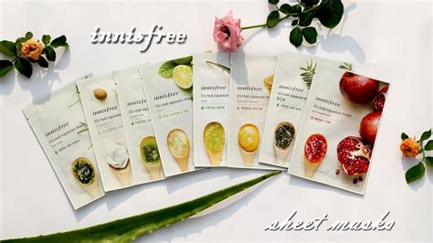 Innisfree Sheet Masks Review + Demo || Korean beauty Secret - YouTube