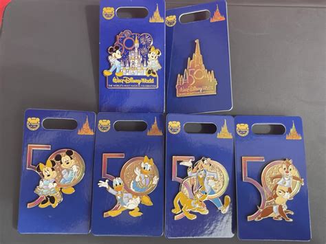 Mickey & Friends Walt Disney World 50th Anniversary Open Edition Pins ...