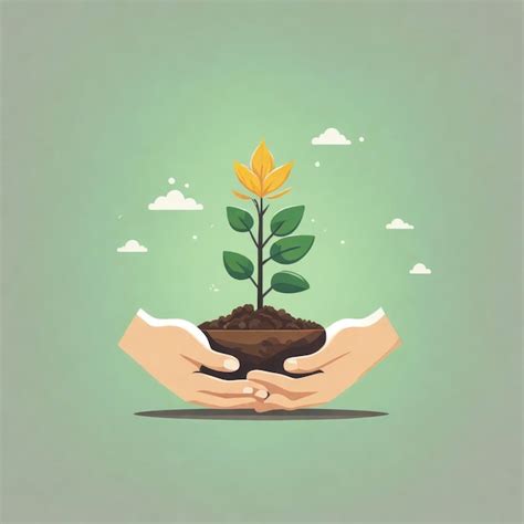 Premium AI Image | plants icon logo design clip art illustration