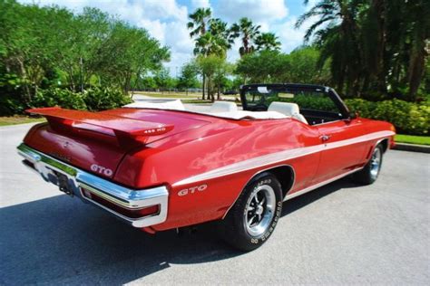 1972 Pontiac GTO Optioned 4 speed Convertible 455 h.o p.b Frame-Off Restoration for sale: photos ...