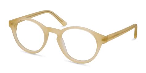 Dreamy Round Matte Yellow Glasses for Women | Eyebuydirect