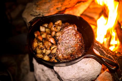 Campfire Recipes: Skillet Steak & Potatoes - Jennie Tai Jennie Tai