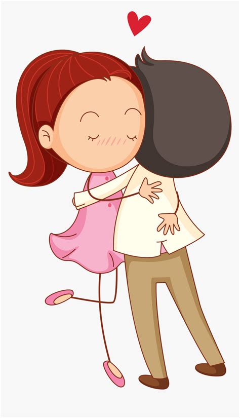 Romance Couple Hug Love Cartoon Png Image High Quality - Boy And Girl ...