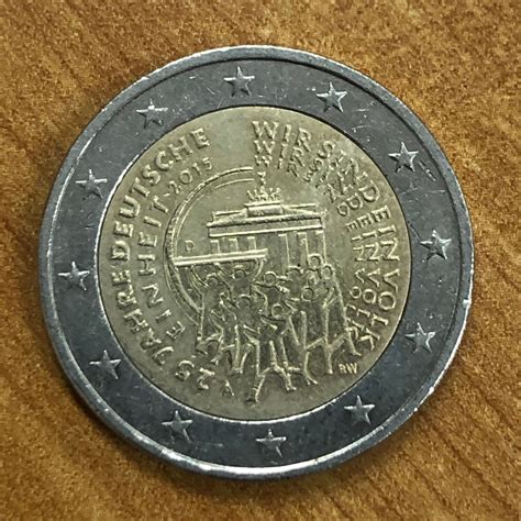 2 Euro Coin Germany 2015 'J'' hamburg | Etsy | Euro coins, Coins ...