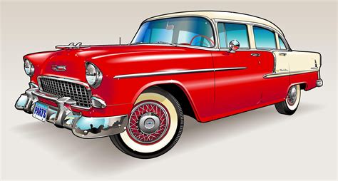 1955, 1956, 1957 Tri-Five Chevy Parts | Classic cars chevy, Automotive artwork, Classic cars