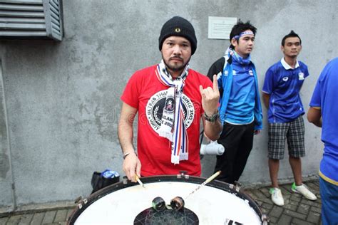 Unidentified Thai Football Fans in Action Editorial Stock Image - Image of footballer, malaysia ...