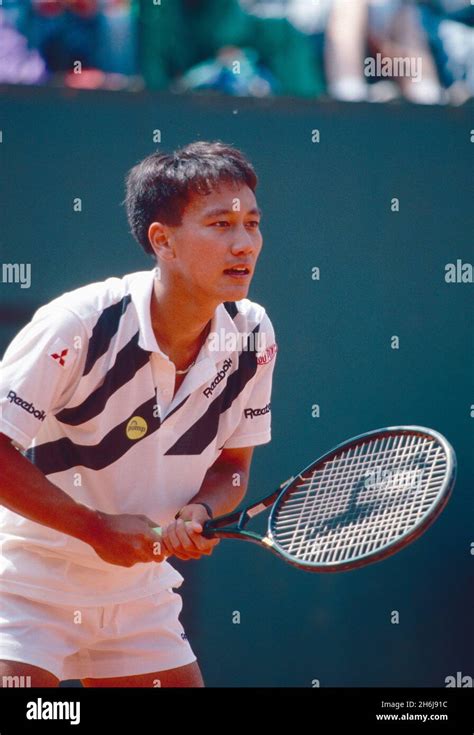 American tennis player Michael Chang, Roland Garros, France 1991 Stock Photo - Alamy