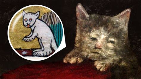 Cats In Medieval Paintings Looked Really Creepy - YouTube