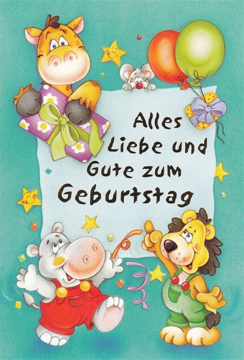 Pin von Andreas Brod auf Geburtstage | Glückwünsche geburtstag kinder ...