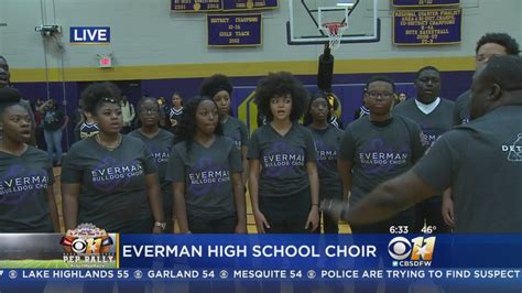 CBS 11 Pep Rally: Everman High School Choir - YouTube