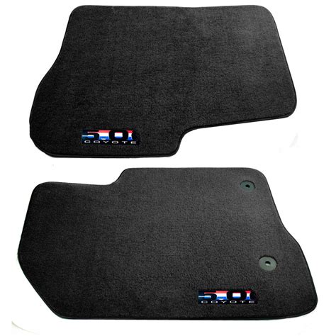 2011-2014 Ford F150 F-150 OEM Black Front Floor Mats w/ Black 5.0 Coyote Emblem | eBay